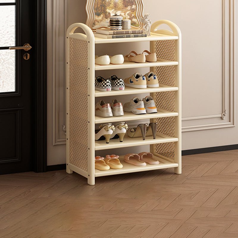 Vintage Rattanowo-Bambusowa Półka na Buty Wielopoziomowa View 33