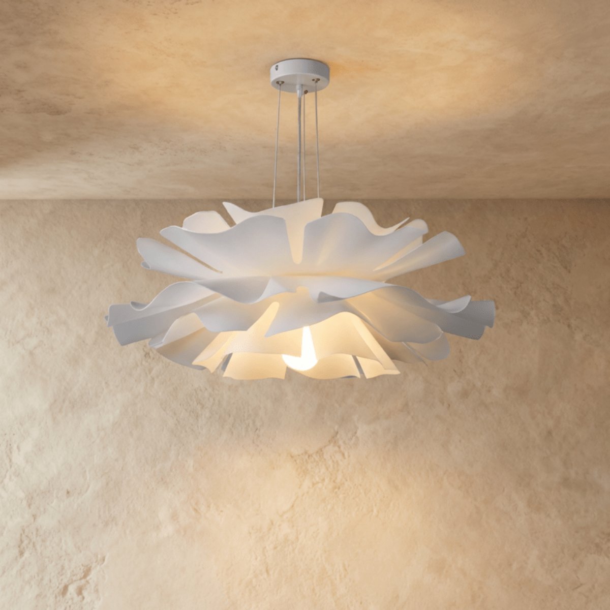 Współczesna Akrylowa Lampa Żyrandol LED Kwiatowa Detail