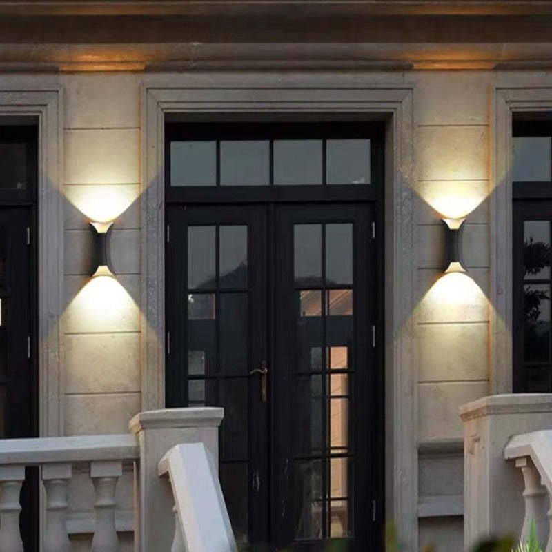 Zewnętrzna Wygięta Lampa Ścienna LED Klepsydra Alternate