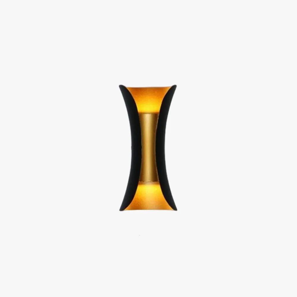Zewnętrzna Wygięta Lampa Ścienna LED Klepsydra Hero